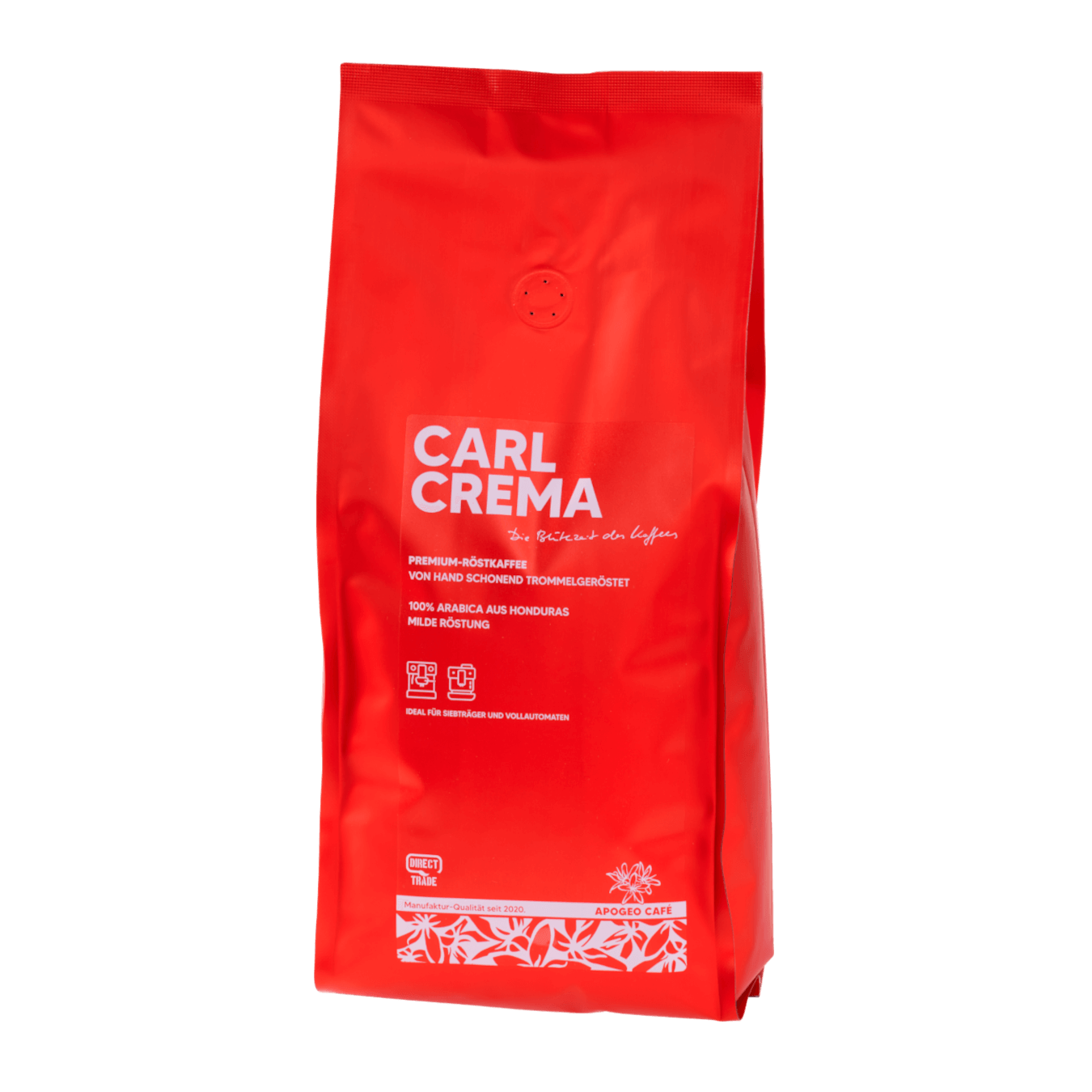 Genieße die Harmonie von Carl Crema – der Inbegriff von Premium-Kaffee. Entdecke einen Kaffee, der deinen Ansprüchen gerecht wird