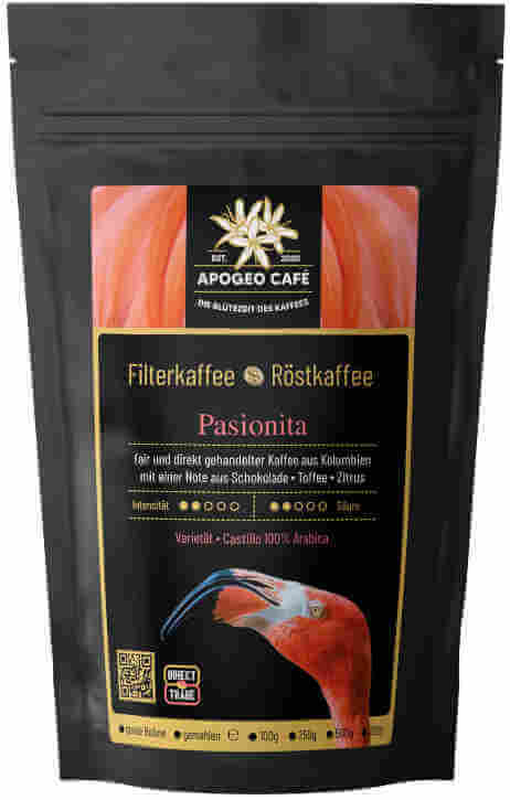 Apogeo Café coffeeshop für Kolumbien Specialty Coffee Helle Filterkaffee Röstung Specialty Coffee