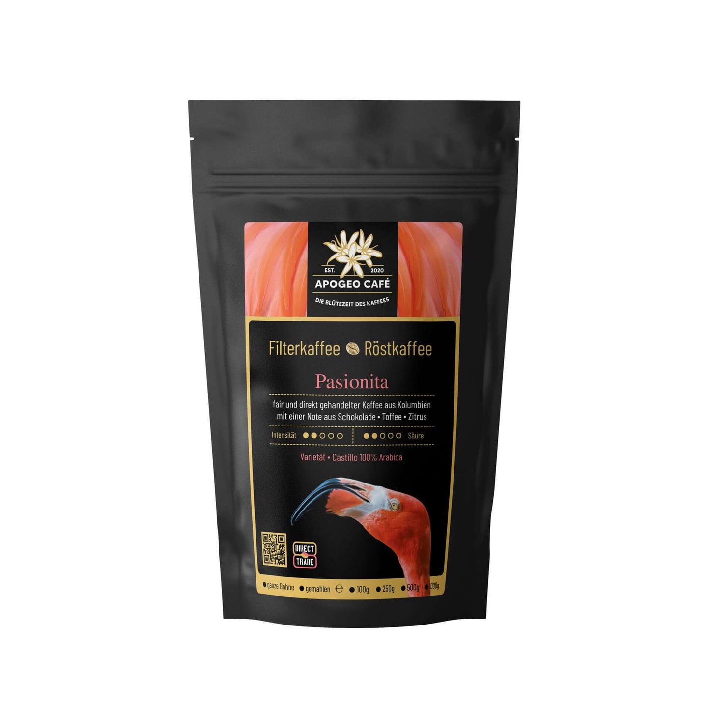 El Trebol Santander Castillo Filter Espresso Bohne gemahlen 250g 500g 1000g Kolumbien Bochum Kaffee Specialty Coffee Direct Trade