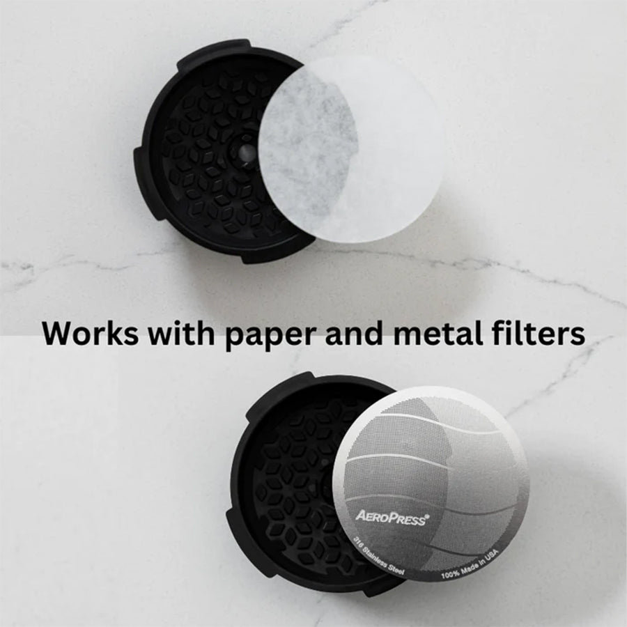 
                  
                    Ein innovatives Zubehör für Ihre AeroPress® - der Flow Control Filter Cap.
                  
                